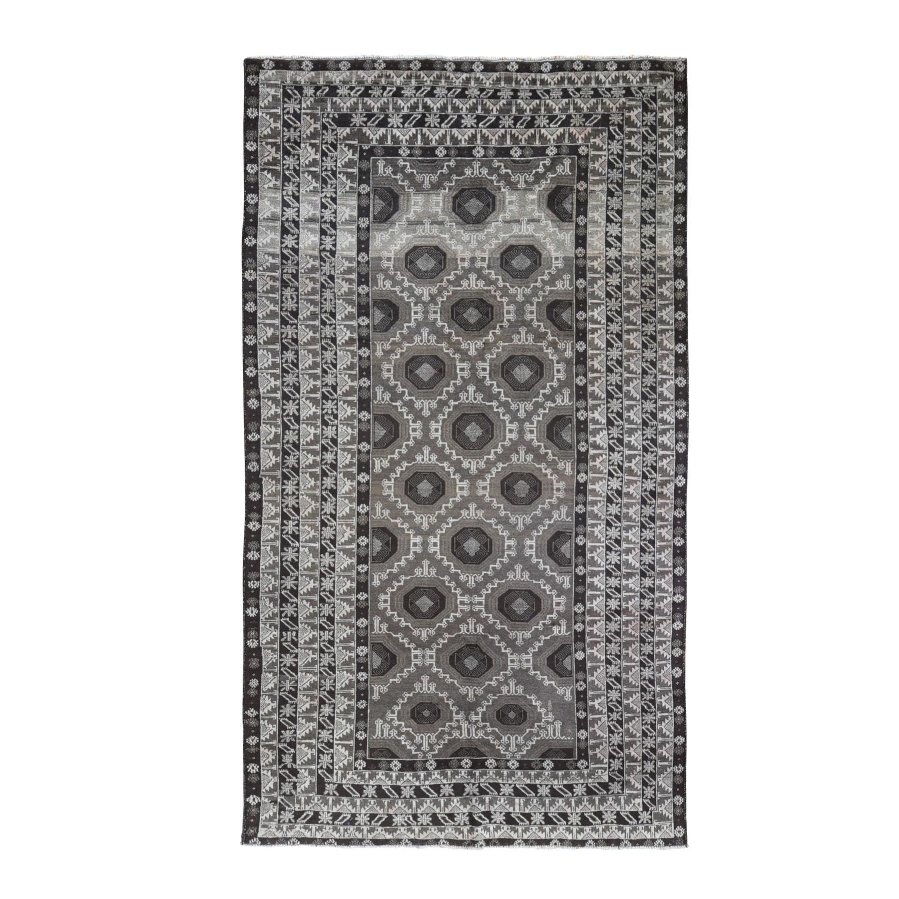 Traditional Wool Hand-Knotted Area Rug 5'8